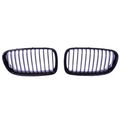 Grill kidneys compatible with BMW 5 Series F10 F11 glossy black single bars