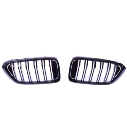 Atrapa grill nerki BMW serii 6 G32 GT czarny połysk podwójne żeberka
