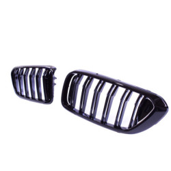 Grill Nieren kompatibel mit BMW 6er G32 GT glänzend schwarz Doppelstangen