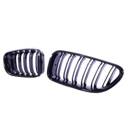 Grill kidneys compatible with BMW 6 Series F13 Coupe F12 Convertible F06 Gran Coupe gloss black double bars