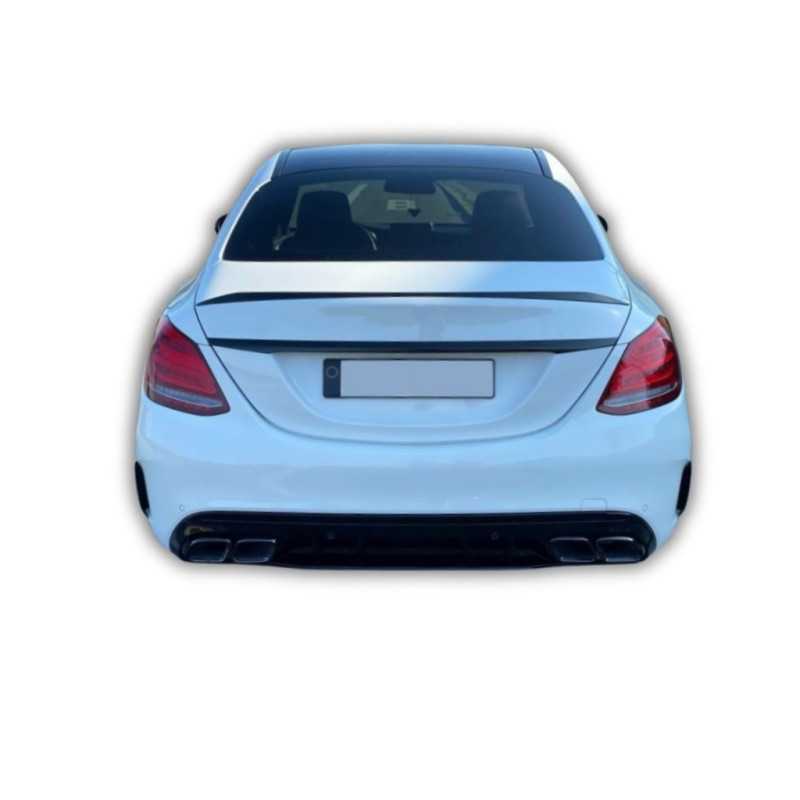 Diffusor + Auspuffblenden CHROM C63 AMG Limo Für Mercedes Benz