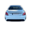 Difusor trasero para Mercedes W205 Clase C berlina y familiar con terminales de escape negros