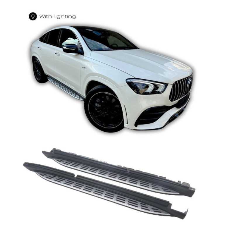 Πλαϊνά συμβατά με Mercedes GLE coupe C167 με φωτισμό