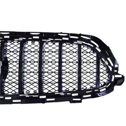 Grill kompatibel med Mercedes E W213 S213 A238 C238 facelift med AMG line-pakke blank sort med honeycomb-struktur
