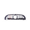 Grill Mercedes C-Klasse W206 Sedan AMG Line carbonlook met rode strepen