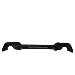 Difusor trasero compatible con BMW Serie 3 G20 Sedan G21 Touring pre-LCI negro brillante