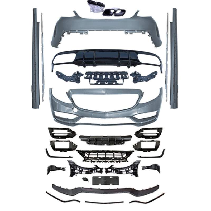 Bodykit dla Mercedesa W205 klasy C o wyglądzie C63 AMG