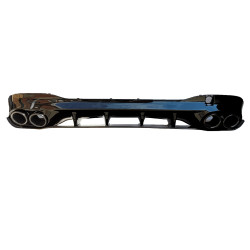 Diffuseur compatible avec Mercedes CLA C118 X118 W118 AMG line double black exhaust trim tube