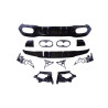 Difuzor Mercedes Clasa A W177 Hatchback 2019+ ornamente evacuare duble cromate rotunde (2)