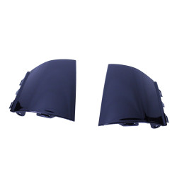 Diffuser voor Mercedes A-klasse W177 hatchback 2019+ dubbele verchroomde ronde uitlaatuiteinden