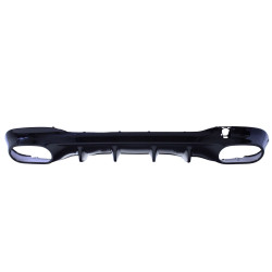 Diffuser compatible with Mercedes CLA C118 X118 W118 AMG line double black exhaust trim tube