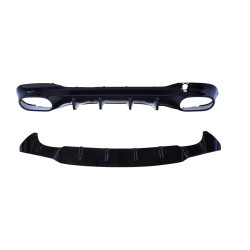 (PIEZA) Difusor trasero para Mercedes CLA X118 W118 doble redondo