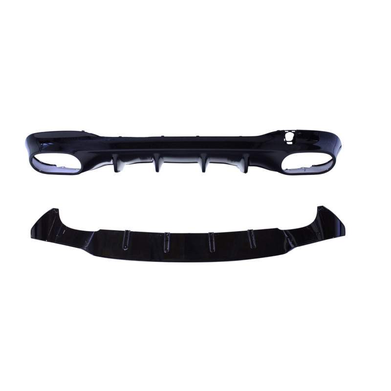 (PARTE) Diffusore per Mercedes CLA X118 W118 a doppio tondo