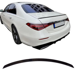 Bagagerumsspoiler kompatibel med Mercedes S-klasse W223 blank sort