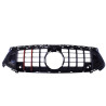 Parrilla para Mercedes W177 Clase A con rayas rojas y aspecto de carbono