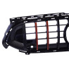 Grelha para Mercedes W177 Classe A com riscas vermelhas e aspeto de carbono