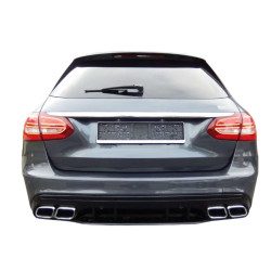 Difuzor cu ornamente de evacuare cromate compatibil cu Mercedes W205 C class berlină și br