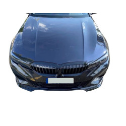 Přední spoiler kompatibilní s BMW řady 3 G20 G21 Sedan Touring leskle černý