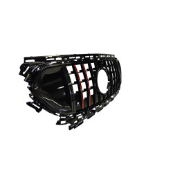Calandre assortie Mercedes Classe E W214 Panamericana GT ROCKET CARBON+RED