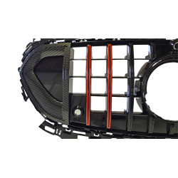 Grille matching Mercedes E-Class W214 Panamericana GT ROCKET CARBON+RED