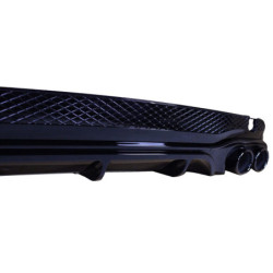 (PART) Diffuser with round exhaust tips gloss black compatible with Mercedes E coupe W207 C207 Facelift