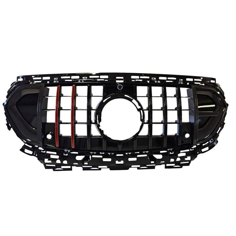 Grille passend bij Mercedes E-Klasse W214 Panamericana GT ROCKET CARBON+RED