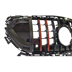 Grille passend bij Mercedes E-Klasse W214 Panamericana GT ROCKET CARBON+RED