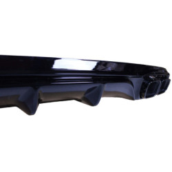 Diffuser compatible with Mercedes E class W213 completely glossy black without AMG line