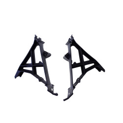 Heckstoßstange mit Diffusor für Mercedes A-Klasse W177 Fließheck mit schwarzer Auspuffblende