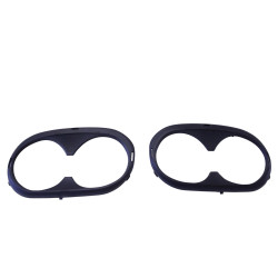 Parachoques trasero Mercedes Clase A W177 Hatchback con difusor y embellecedores de escape negros (6)