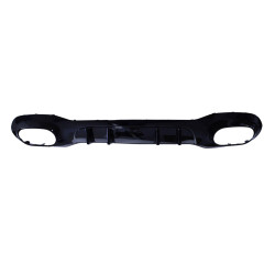 Πίσω προφυλακτήρας με διαχύτη για Mercedes A-Class W177 Hatchback με μαύρο τελείωμα εξάτμισης