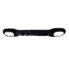 Parachoques trasero Mercedes Clase A W177 Hatchback con difusor y embellecedores de escape negros (8)