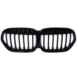 Grill kidney compatible with BMW X1 Facelift F48 single line gloss black