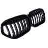Munuaissäleikkö yhteensopiva: BMW X1 Facelift F48 yksittäisrimat kiiltävä musta