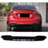 (PARTIE) Diffuseur compatible avec mercedes a class v177 saloon 2019+ double black round exhaust tips