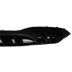 Diffuser compatible with mercedes a class v177 saloon 2019+ double black round exhaust tips