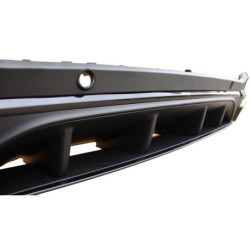 (PIEZA) Difusor trasero compatible con Mercedes GLC SUV X253 2015+ con puntas de escape negras