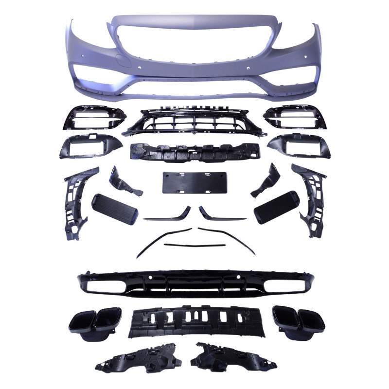 Bodykit kompatibelt med Mercedes C-klasse W205 S205 A205 C205 AMG Line