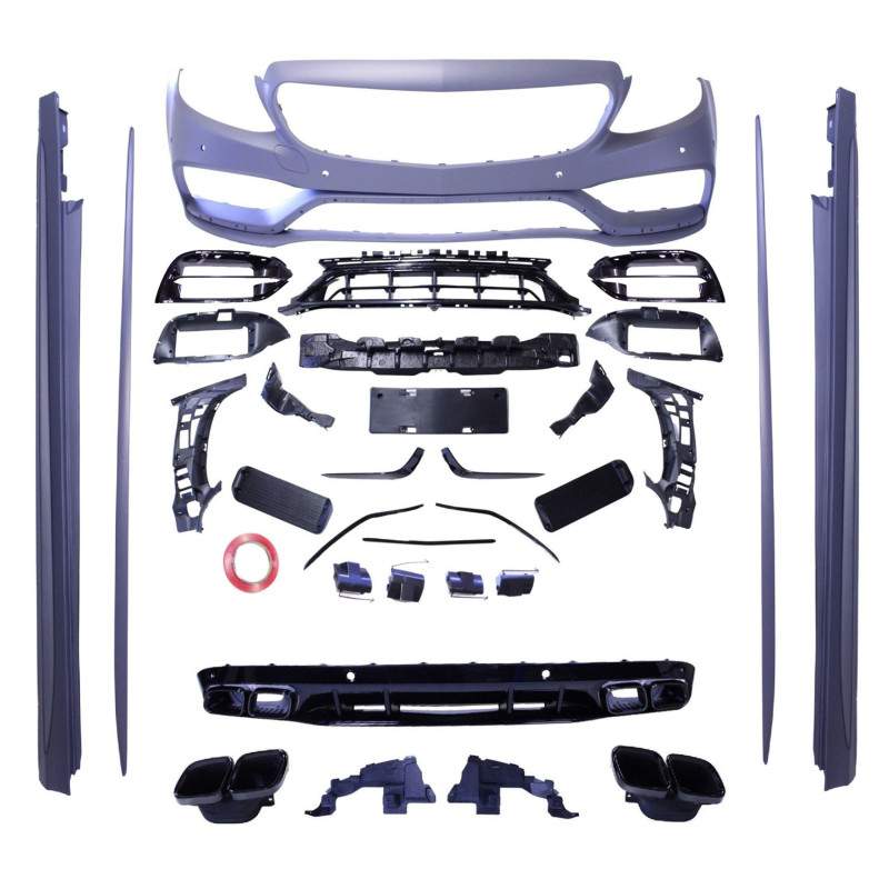 Bodykit compatibel met Mercedes C-Klasse W205 S205