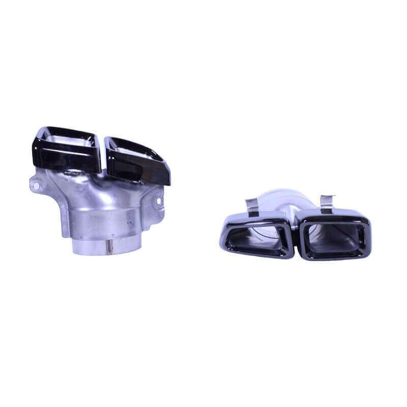 (PART) Uitlaatsierstukken voor Mercedes CLS W218 zwart vierkant