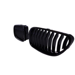 Grille rognons compatible avec BMW Série 6 F13 Coupé F12 Cabriolet F06 Gran Coupé noir brillant barres simples