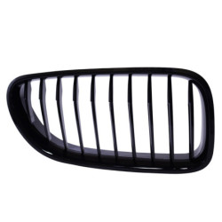 Rejilla riñones compatible con BMW Serie 6 F13 Coupé F12 Cabriolet F06 Gran Coupé barras simples negro de alto brillo