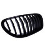 Grilă cu rinichi compatibilă cu BMW Seria 6 F13 Coupé F12 Cabriolet F06 Gran Coupé negru lucios cu bare simple