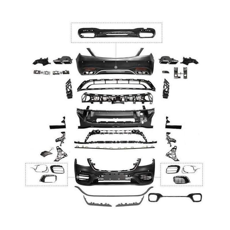 Bodykit kompatibilní s Mercedes-Benz S-Class W222 Facelift