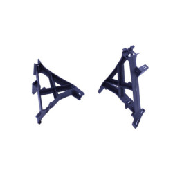 (PIEZA) Difusor trasero compatible con Mercedes clase A W177 hatchback 2019+ puntas de escape negro