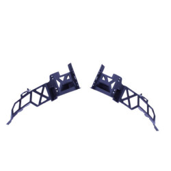 (PIEZA) Difusor trasero compatible con Mercedes clase A W177 hatchback 2019+ puntas de escape negro