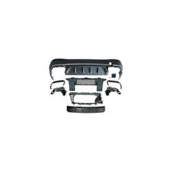 (PARTE) Diffusore compatibile con i terminali di scarico quadrati Mercedes GLC SUV X254