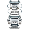 Bodykit a condizer Mercedes GLC SUV X254 não AMG-Line