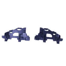 Difusor compatível com mercedes cls c257 escape duplo quadrado preto brilhante