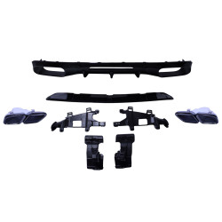 Difuzors ar izplūdes gāzu apdari spīdīgi melns Mercedes CLS W218 new look